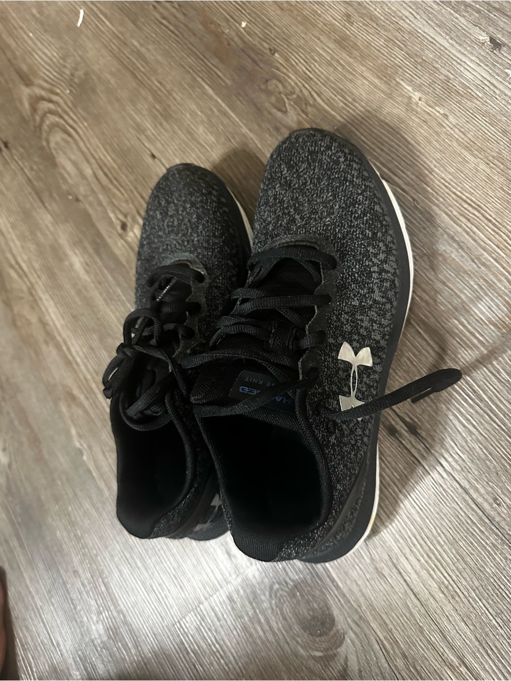 Under Armour Women’s Black & Gray Knit Training Sneakers